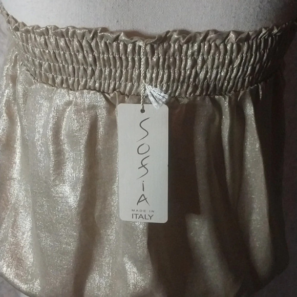 SOFIA MADE IN ITALY SEQUIN TUBE TOP OS NWT - Picture 3 of 8